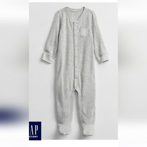 Baby Softspun One-Piece#7338010015001Color:silver bellsSize:6-9 M